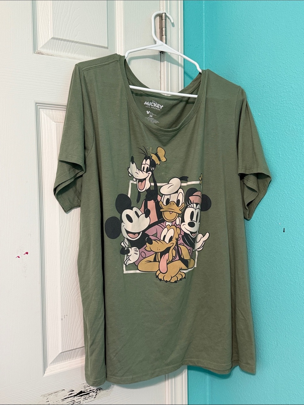 & Friends Olive Green Short Sleeve Tee